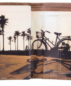 Carteira Vertical Mundi “Bicicleta” Castanha