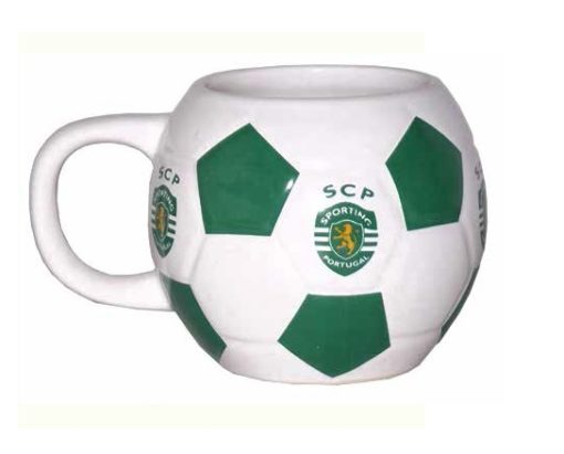 Caneca do Sporting Clube de Portugal em Bola