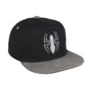 Boné CAP Spiderman Preto c/ Pala e Aranha Cinza