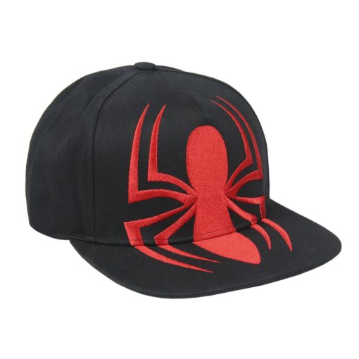 Boné Cap Spiderman Preto c/ Aranha Vermelha