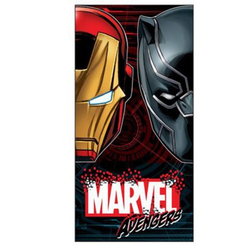 Toalha de Praia Avengers Iron Man e Pantera