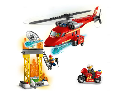 Helicóptero de Resgate Bombeiros Lego City Fire