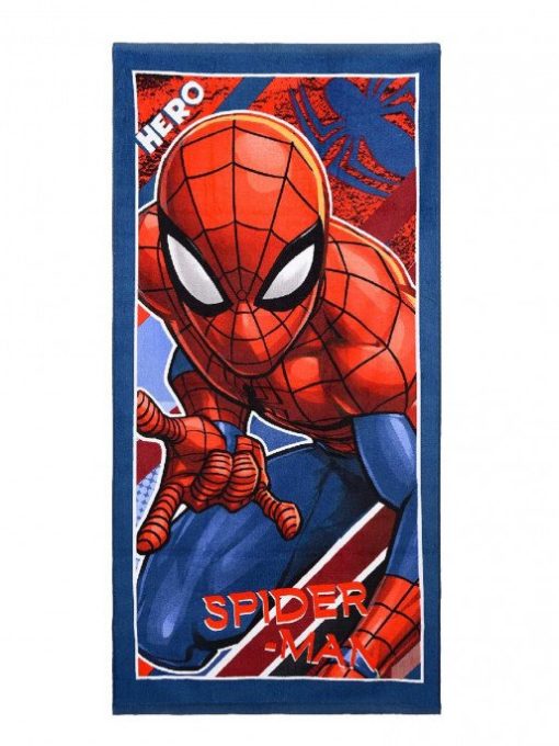 Toalha de Praia Azul e Vermelha "Hero" Spiderman