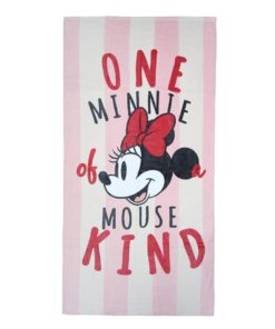 Toalha de Praia Rosa "Minnie of a Mouse" Minnie
