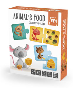 Puzzle Educativo E-Kids com Animais e a sua Alimentação