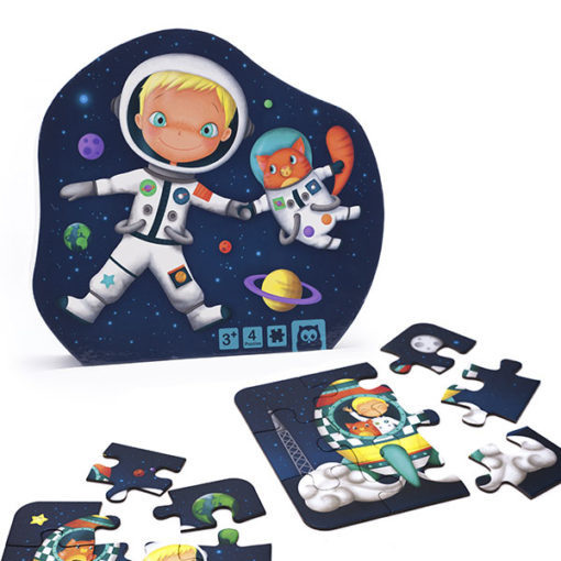 Puzzle Evolutivo E-Kids Astronauta 4 em 1
