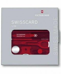 Cartão Multiusos Swisscard Lite Vermelho Transparente com Luz - Victorinox