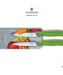 Conjunto de 2 Facas para Verduras Verdes - Victorinox