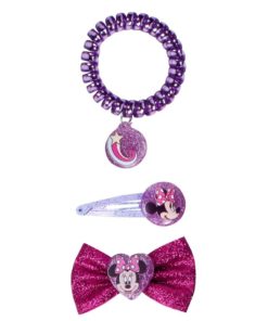 Conjunto Minnie de Acessórios de Beleza Com Bolsinha 4 Peças