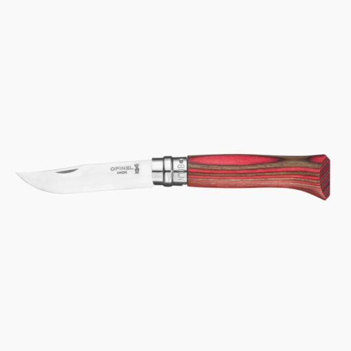 Faca Bolso Lamineted Nº8 Birch Red - Opinel