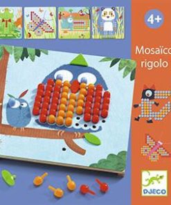 Jogo de Recriar Animais c/ Pinos - Mosaico Rigolo - Djeco
