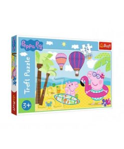 Puzzle 24 Peças Maxi Praia e Balões - Porquinha Peppa