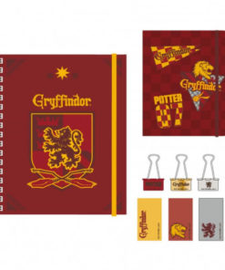 Blister Escolar Com Caderno + Diário + Fichário + Notas Adesivas - Harry Potter