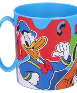 Caneca p/ Microondas Azul Clara 3 Personagens 350ml 