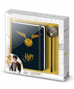 Conjunto Diário e Caneta - Snitch Dourada - Harry Potter