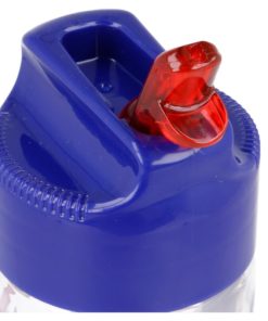 Garrafa Transparente com Palha Retráctil 430ml 