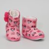 Pantufa tipo Bota Alta Rosa c Caras 28 29 - Minnie