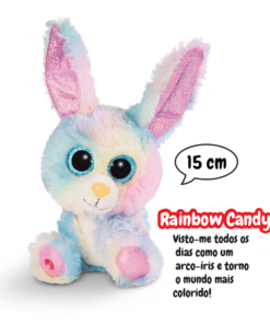 Peluche Coelho Rainbow Candy 15cm - Glubschis