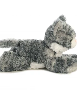 Peluche Lily Grey Tabby Cat, Gato Cinzento com Riscas - Mini Flopsie