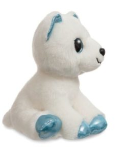 Peluche Urso Polar Eira Branco e Azul 18cm - Sparkle Tales - Aurora
