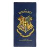 Toalha de Praia Hogwarts Azul Microfibra 90x180cm - Harry Potter