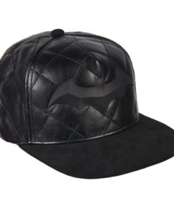 Boné CAP Preto Imitação de Pele Losângulos (58) - Batman