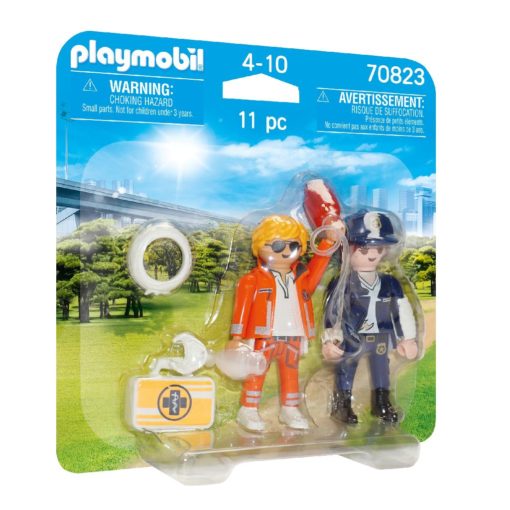 Duo Pack Médico + Policia - 11pcs - Playmobil