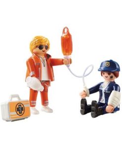 Duo Pack Médico + Policia - 11pcs - Playmobil