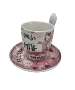 Conjunto de Café Mundo "Para Mim tu és o Mundo" - Mãe