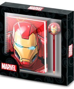 Conjunto Caderno e Lapis - Iron Man - Marvel