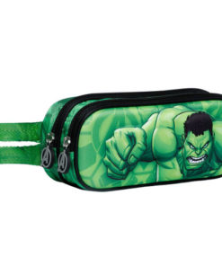 Estojo Oval Duplo 3D Verde Hulk - Destroy - Avengers