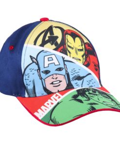 Boné Avengers Cor Azul e Vermelho "Marvel"