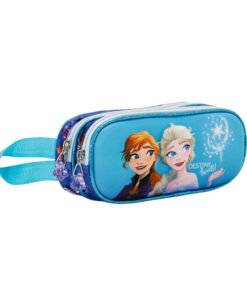 Estojo Duplo Frozen c/ Ana e Elsa 3D "Destiny Awaits" - Frozen II