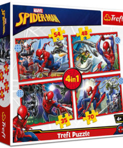 Puzzle 4 em 1 Spiderman e Vilões - Spiderman