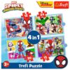 Puzzle 4 em 1 Spidey Amazing Friends - Spiderman