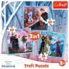 Puzzle Frozen 3 em 1 - Frozen II