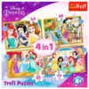 Puzzle Princesas 4 em 1 - Disney Princesas
