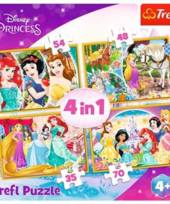 Puzzle Princesas 4 em 1 - Disney Princesas