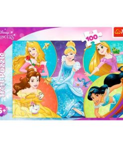 Puzzle Princesas (6 Personagens) 100 peças - Disney Princesas