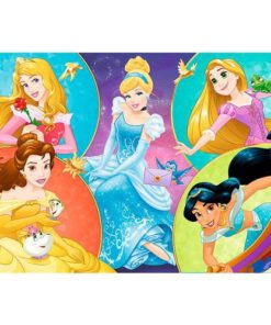 Puzzle Princesas (6 Personagens) 100 peças - Disney Princesas