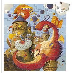 Puzzle Vaillant e o Dragão 54 Peças - Djeco