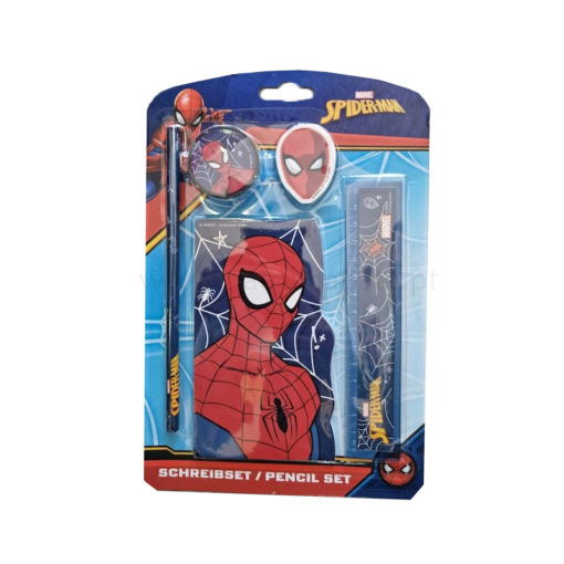 Conjunto de Escrita Spiderman c/ 5 pcs - Spiderman