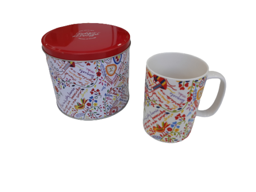 Caneca com Lata Lenço dos Namorados - NICIdoos Portugal Edition