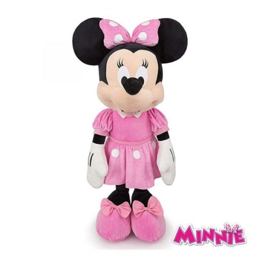 Peluche Minnie 120cm com Vestido Rosa