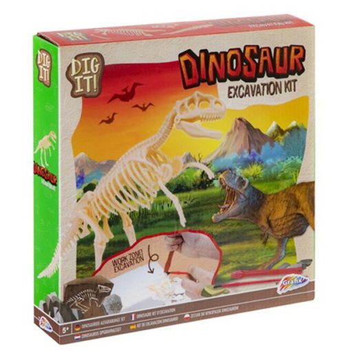 Kit de Escavação Dinossauro com Esqueleto