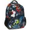 Mochila Dupla Escolar Preta com Bolas - Football - Back me Up