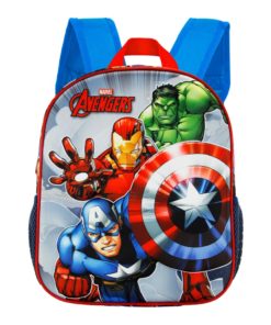 Mochila Infantil 3D c/ 3 Personagens Avengers - Avengers