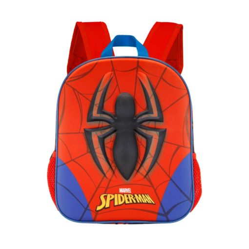 Mochila Infantil 3D Vermelha c/ Aranha Preta - Spiderman