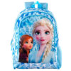 Mochila Escolar Adaptável Com Dois Fechos Cor Azul Com Elsa e Frozen Em 3D - Frozen