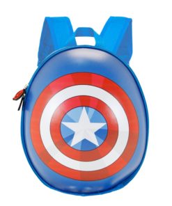 Mochila Oval Azul Eggy "Shield Cap" Capitão America - Avengers